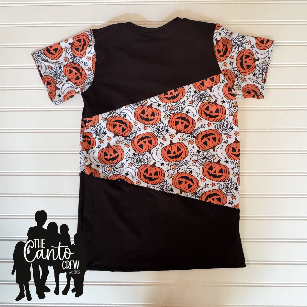 10 Color Block Tee -- Pumpkins/Black