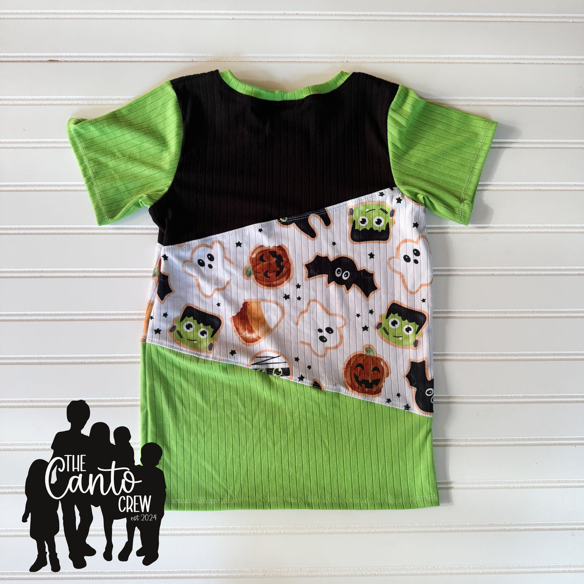 7 Color Block Tee -- Halloween Cookies