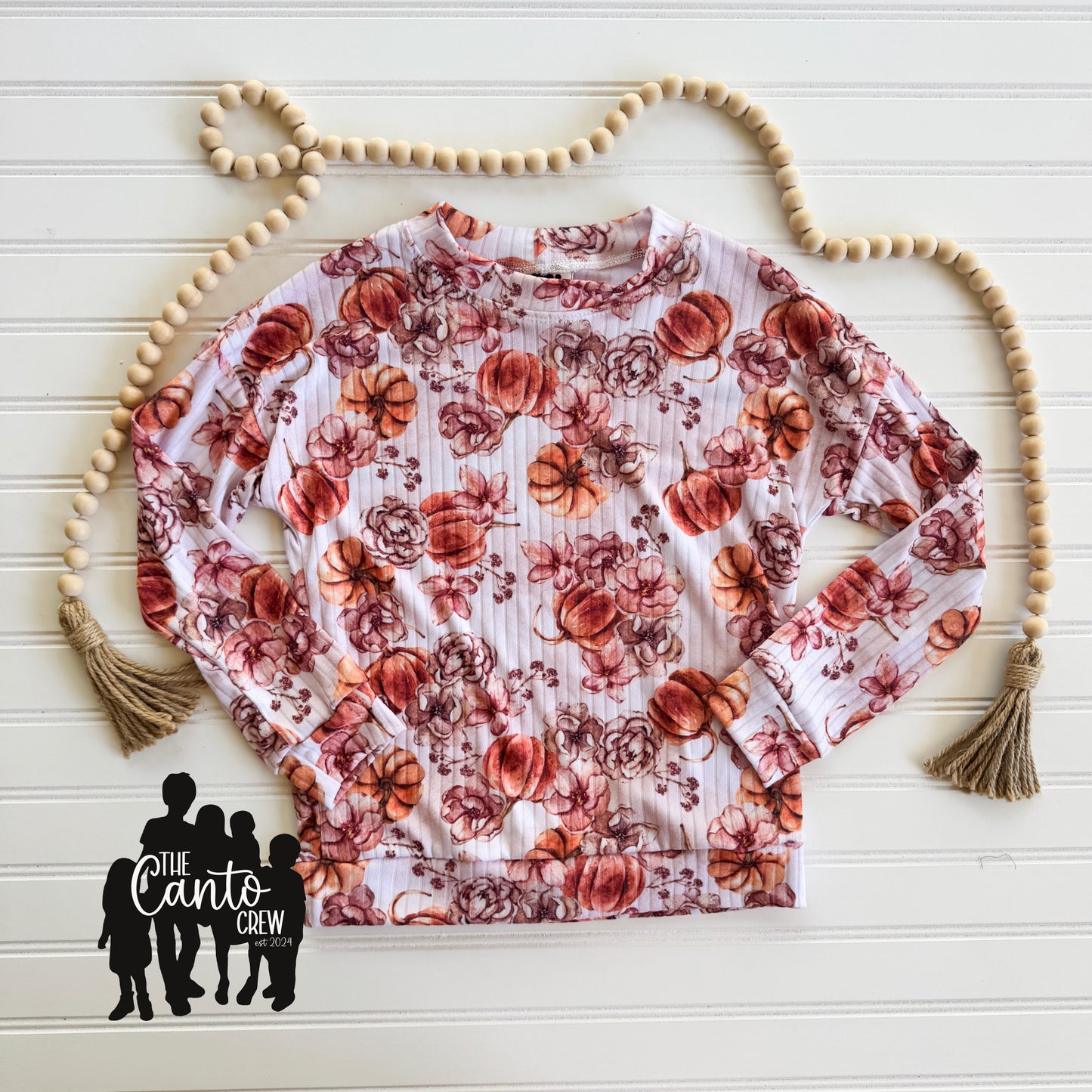 6/7 Dolman Long Sleeve -- Pumpkins