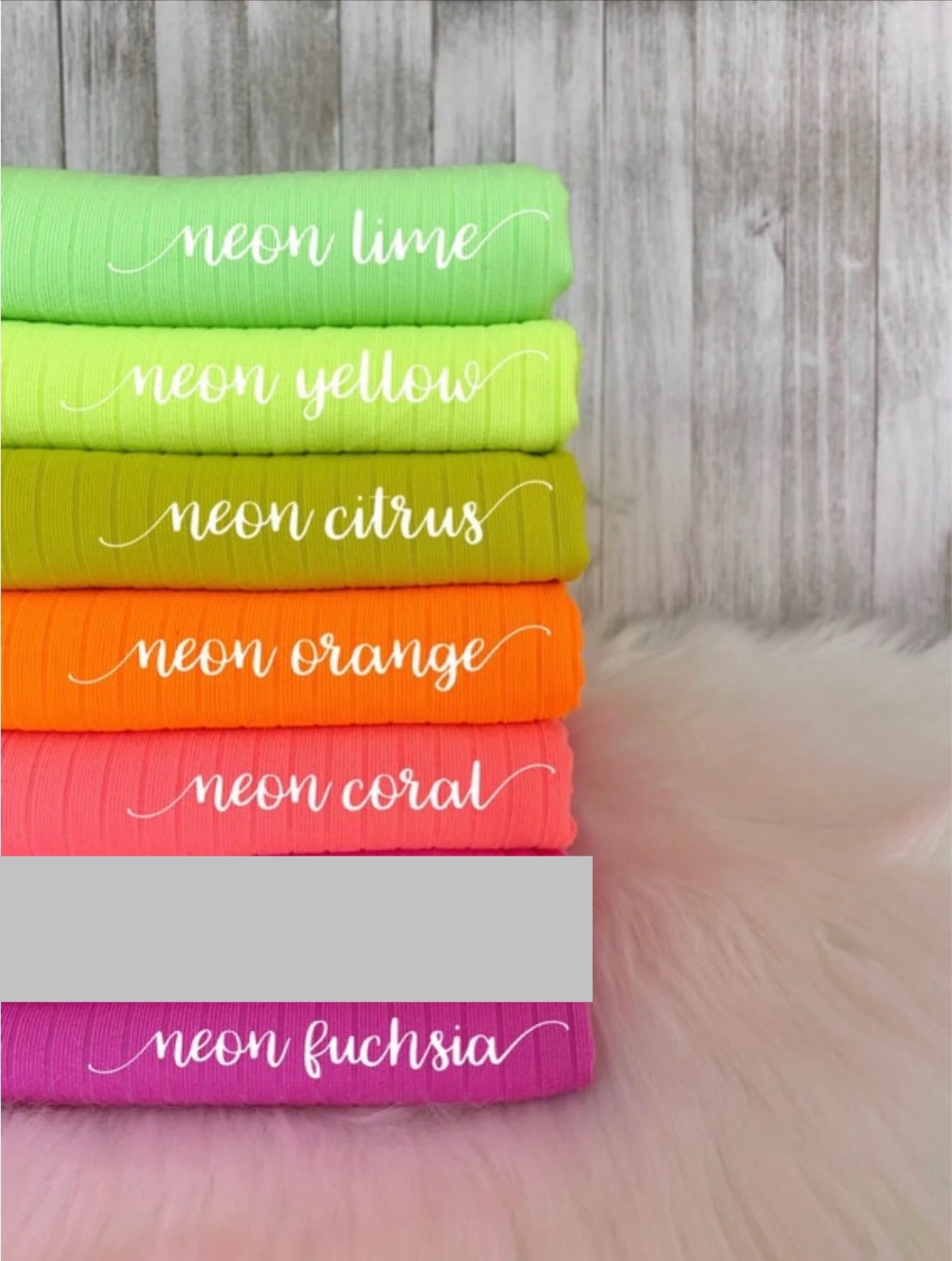 Neon Solid Wide Ribs