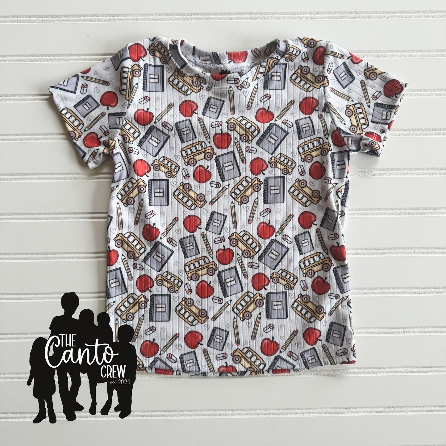 4T Basic Tee -- School Supplies
