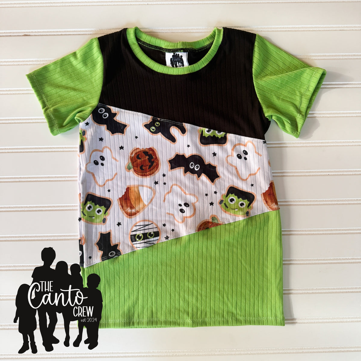 7 Color Block Tee -- Halloween Cookies