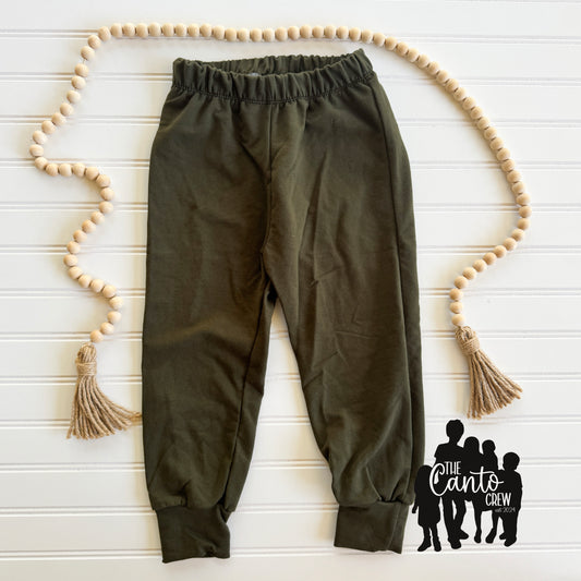 4T Urban Joggers -- Olive French Terry