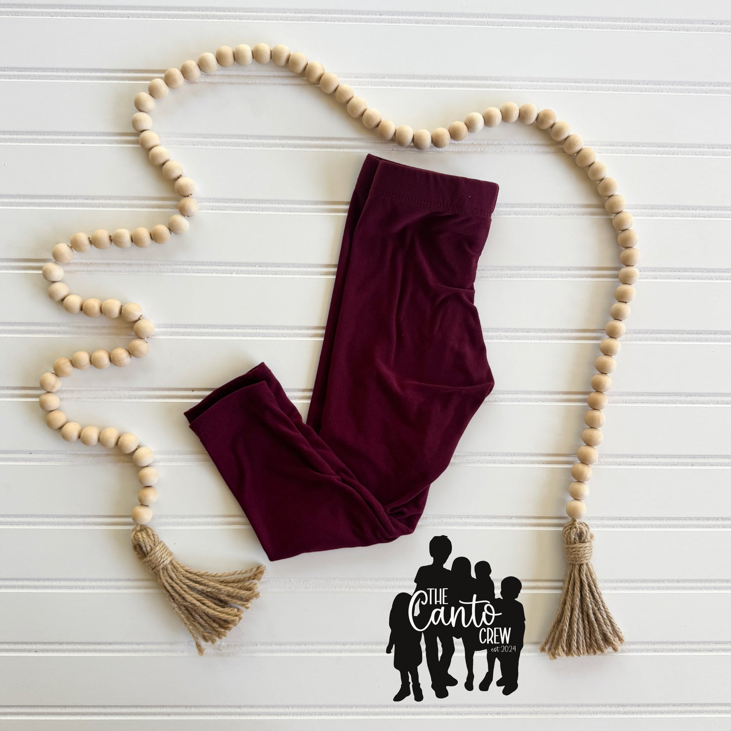 3T Leggings -- Burgundy