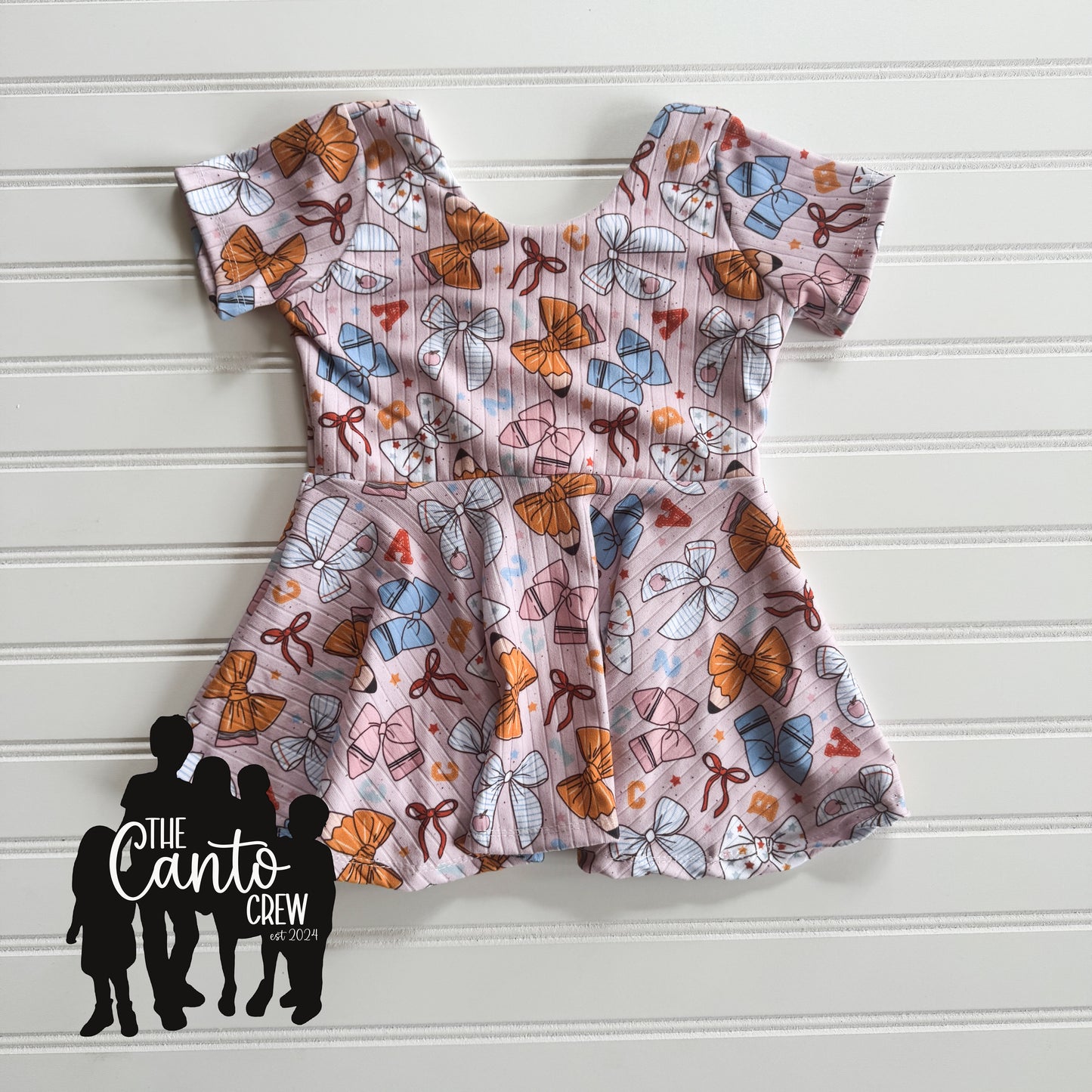 4T Peplum -- Pencil Bows