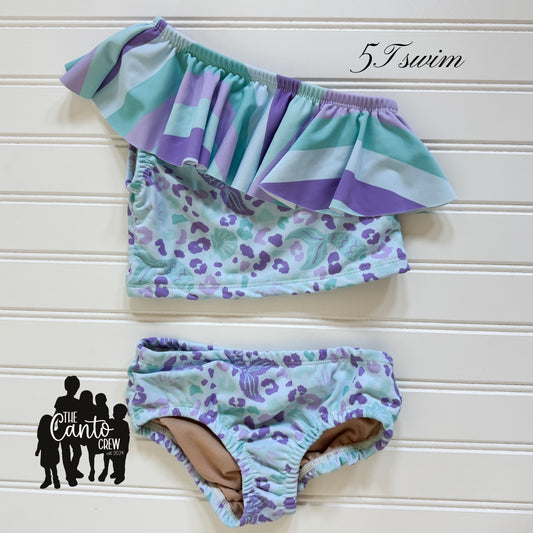 5 Swim -- Mermaid Leopard & Stripes